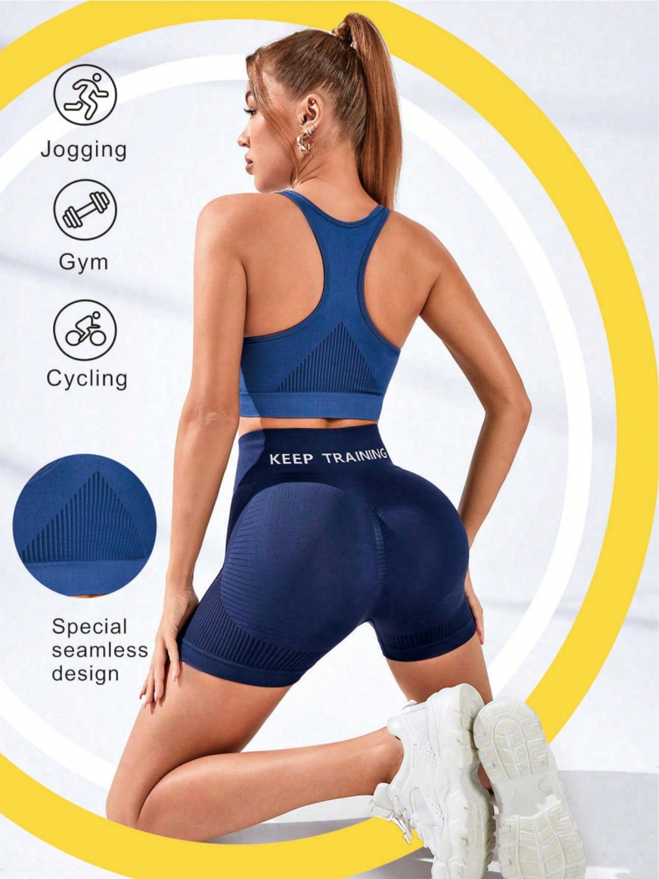 Damen Racerback Sport-BH Nahtl – Seamless Ribbed Workout Tank Top Bewertung und Preis
