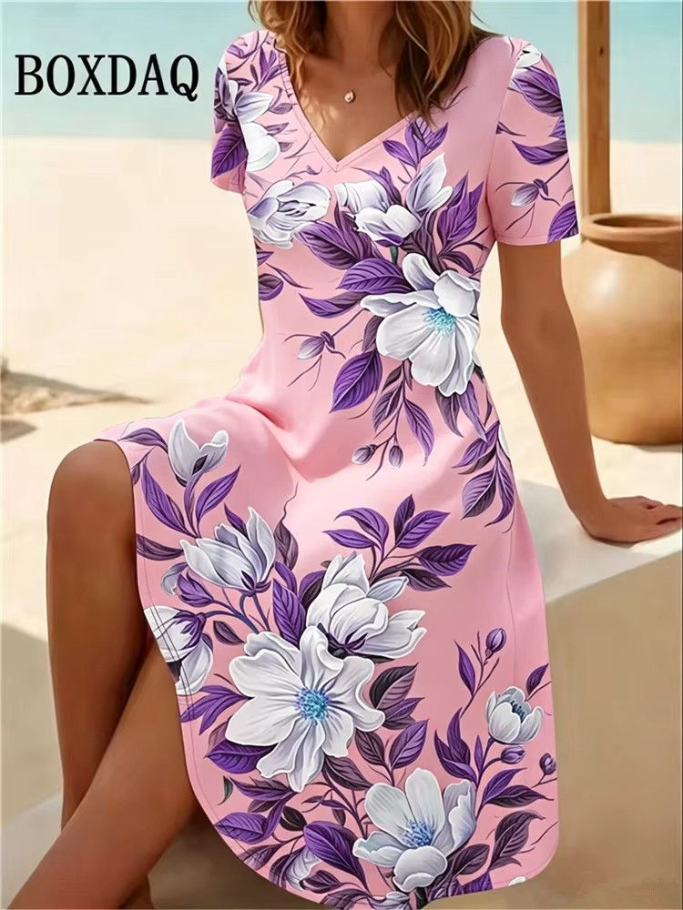 6XL Übergröße Damenkleider Som – Boho Summer Beach Maxi Dress Bewertung und Preis