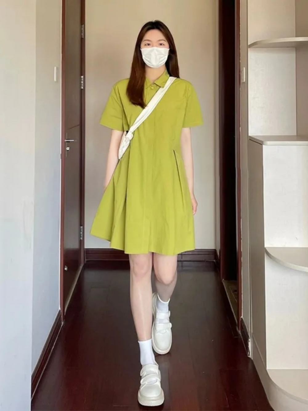 Plus Size Damen Kurzarm-Kleid  – Korean Style A Line Shirt Dress Bewertung und Preis